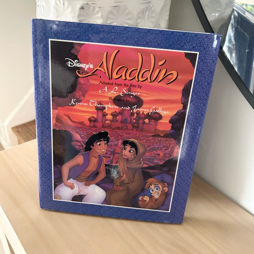 1992 Disney Aladdin Vintage Hardcover Children’s Book A.L. Singer